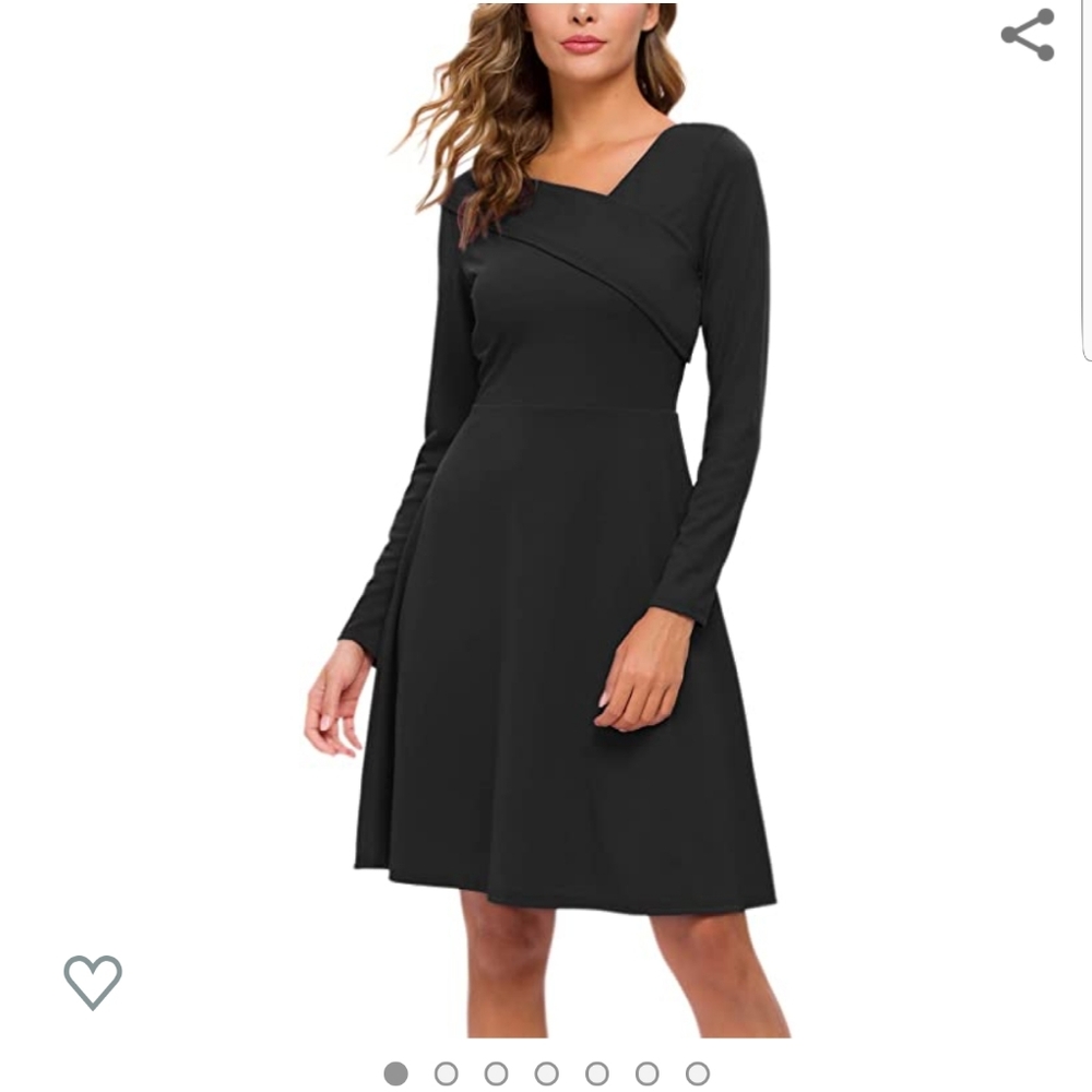 NWOT Black A-line swing dress